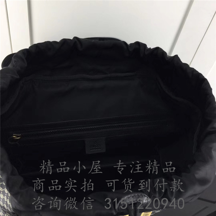 Gucci双肩背包 536413 黑色Gucci-Dapper Dan联名系列背包