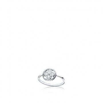 LV精仿戒指 Q9J28A DIAMOND BLOSSOM BB 戒指，白金与钻石