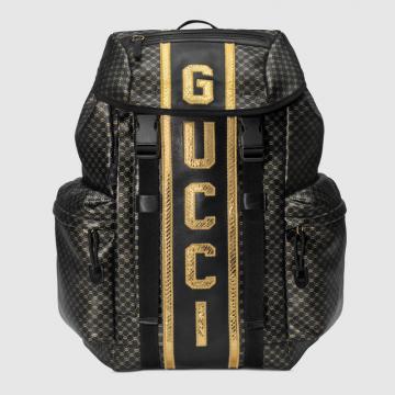 Gucci双肩背包 536413 黑色Gucci-Dapper Dan联名系列背包