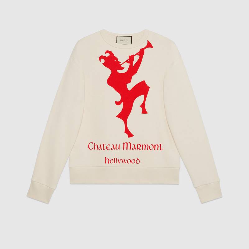 gucci卫衣475532chateaumarmont印花卫衣