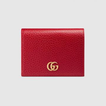 Gucci零钱包 456126 红色皮革卡片夹