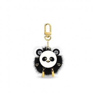 LV钥匙扣 M63094 熊猫图案毛毛球WILD PUPPET 包饰与钥匙扣