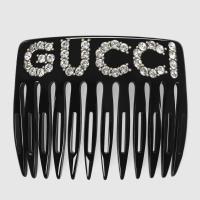 Gucci精仿梳子 503957 黑色水晶Gucci图案发梳