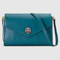 Gucci斜跨包 ‎527857 蓝色中号肩背包