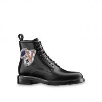 LV男款短靴子 1A3GCP 黑色Voltaire 及踝靴