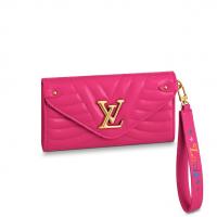 LV女士翻盖手包 M63820 玫红色LOUIS VUITTON NEW WAVE 钱夹