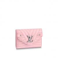 LV三折钱包 M63730 裸粉色LOUIS VUITTON NEW WAVE 短款钱夹