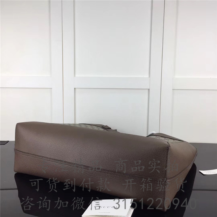 Gucci购物袋 547947 米灰色Ophidia系列GG购物袋