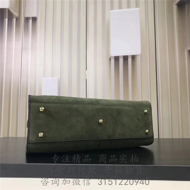 Fendi手提包 8BN304A5K1F14TR 绿色PEEKABOO X-LITE 麂皮中号手袋