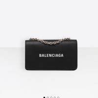 Balenciaga链条包 502027 黑色日常链式皮夹