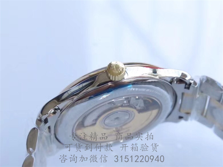 Longines制表传统系列—浪琴表名匠系列男士自动机械腕表 L2.628.5.77.7 金壳白盘日期显示金色3指针间金钢带手表