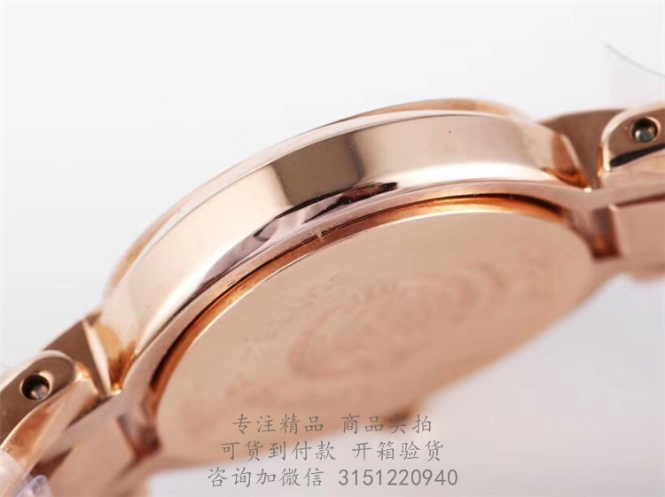 Longines优雅系列—浪琴表月心系列女士石英腕表 L8.109.9.87.6 玫瑰金壳镶钻白盘简约二针玫瑰金钢带手表