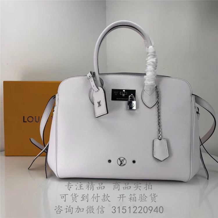 LV手提包 M55024 白色MILLA 中号手袋