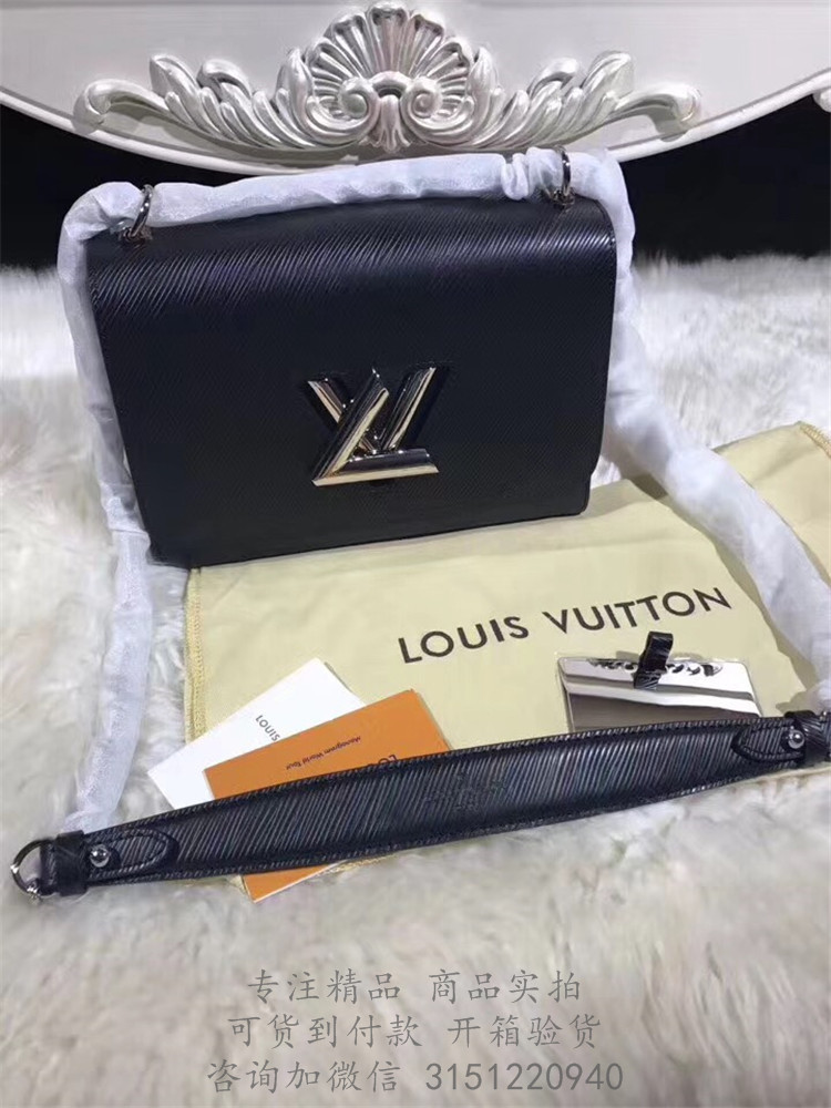 LV链条包 M50282 黑色TWIST 中号手袋