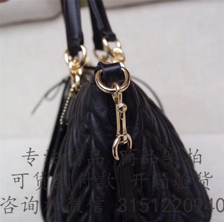 Coach饺子包 F31460 黑色绗缝ALLY SATCHEL 手袋