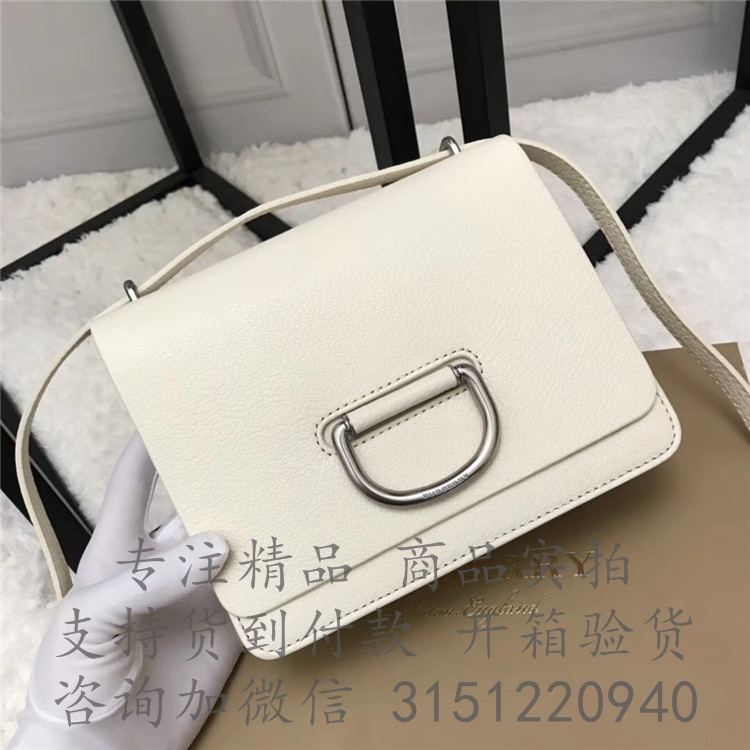 Burberry肩背包 40762891 石色小号皮革 D 型环包