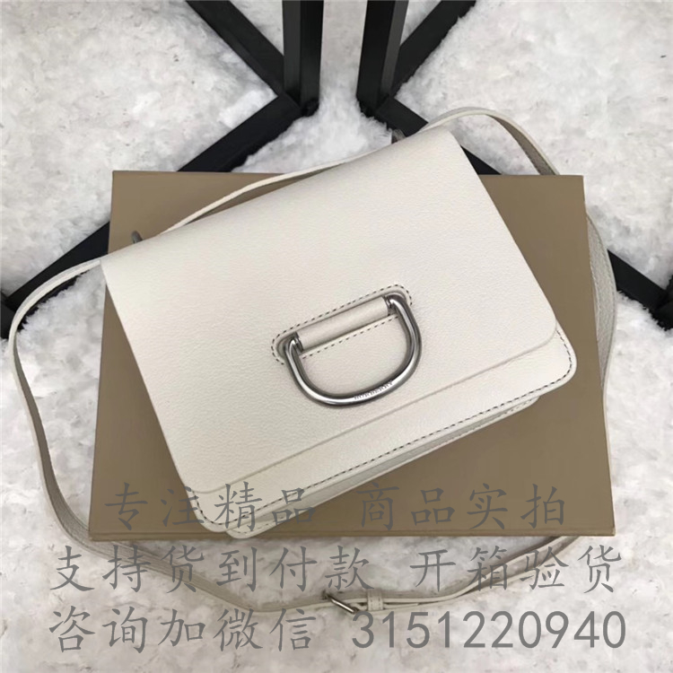 Burberry肩背包 40762891 石色小号皮革 D 型环包