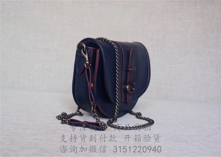 Coach马鞍包 47924 蓝灰色SADDLE 20号手袋