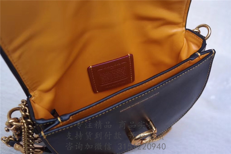 Coach马鞍包 47924 黑色SADDLE 20号手袋