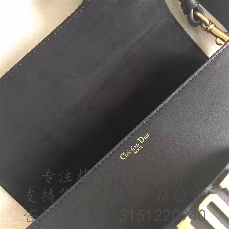 迪奥盒子包 M8002CVQV_M900 黑色DIO(R)EVOLUTION小牛皮袖珍手提包