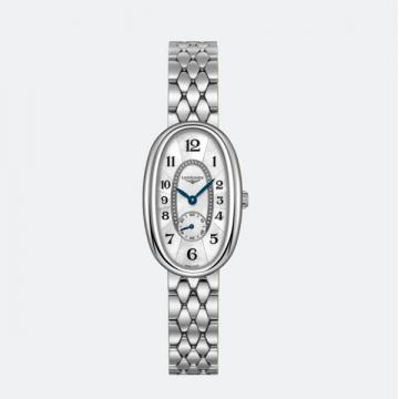 Longines优雅系列—浪琴表圆舞曲系列女士石英腕表 L2.306.4.83.6 白壳白盘蓝色三针手表