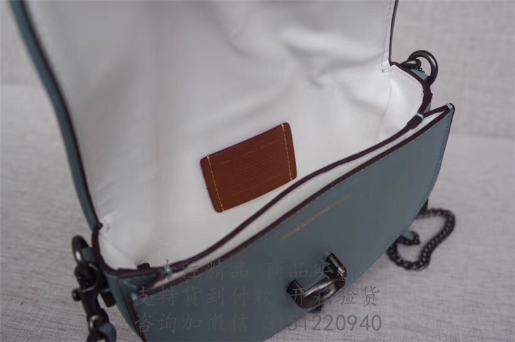 Coach马鞍包 47924 鼠尾草色SADDLE 20号手袋