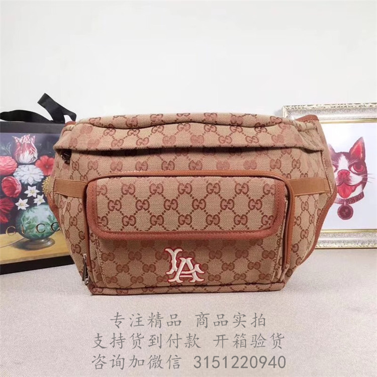 Gucci腰包 ‎536842 古驰LA Angels™贴饰腰包