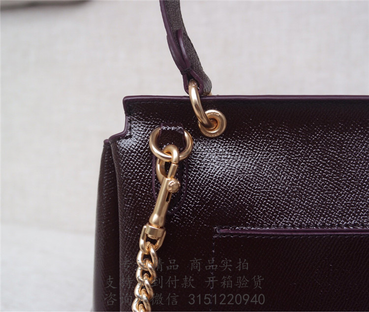 Coach手提包 F37834 蔻驰深棕色十字纹Avle Flap Carryall 手提包