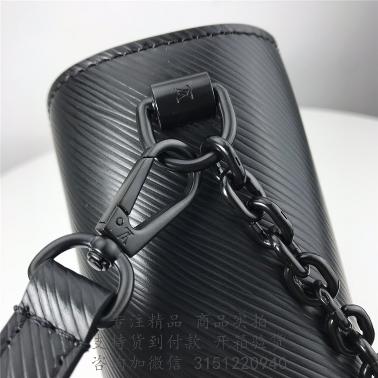 LV链条包 M53236 哑光黑色TWIST 中号手袋