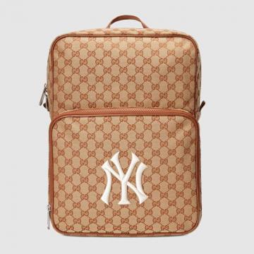 Gucci双肩背包 536724 古驰NY Yankees™贴饰中号帆布背包