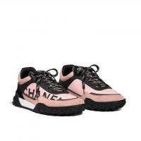 香奈儿粉红色及黑色尼龙与小牛皮运动鞋 G34086 Y51503 C0212