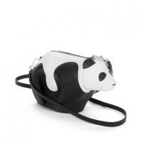 Loewe熊猫包 199.30.P08 罗意威白色/黑色迷你 Panda 手袋
