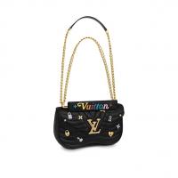 LV链条包 M52913 Love Lock 系列元素黑色LOUIS VUITTON NEW WAVE 中号手袋 