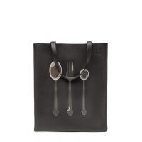 罗意威Mackintosh系列黑色餐具图案购物袋 321.32XR72