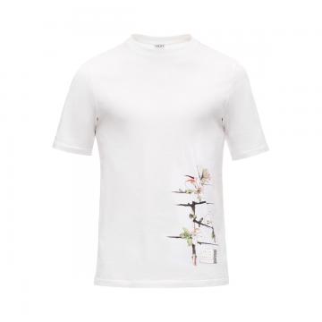 Loewe白色Botanical T恤 H6199470CR