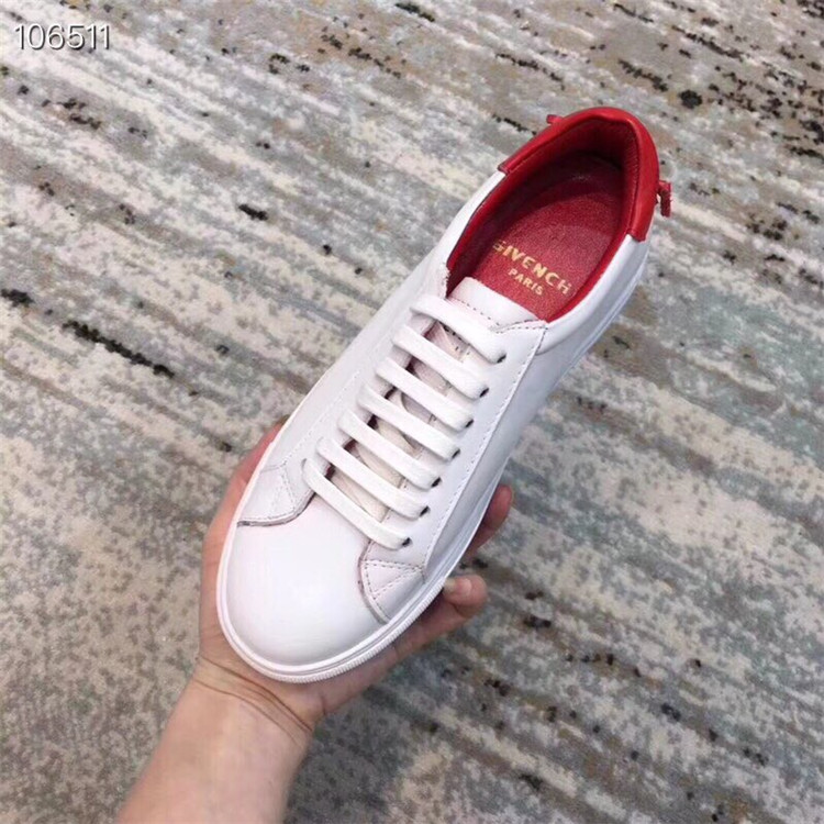 纪梵希Givenchy红色URBAN STREET真皮运动鞋 BE08219817-112