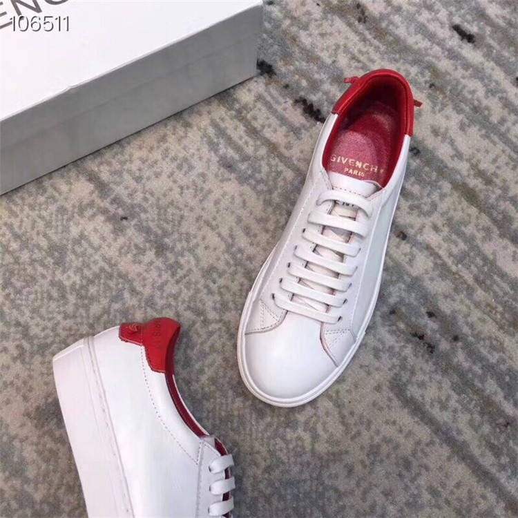 纪梵希Givenchy红色URBAN STREET真皮运动鞋 BE08219817-112