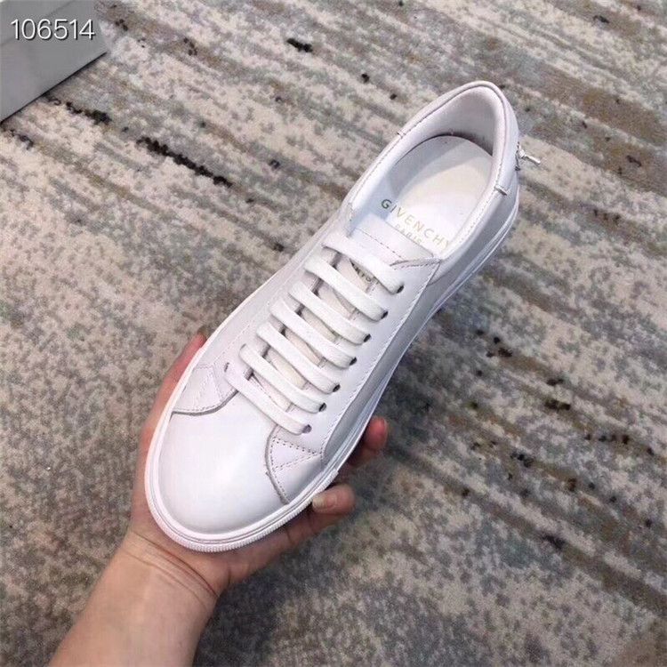 纪梵希Givenchy白色URBAN STREET真皮运动鞋 BM08219923-100