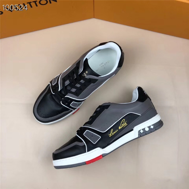 LV黑色/灰色LV TRAINER 运动鞋球鞋 1A54H8