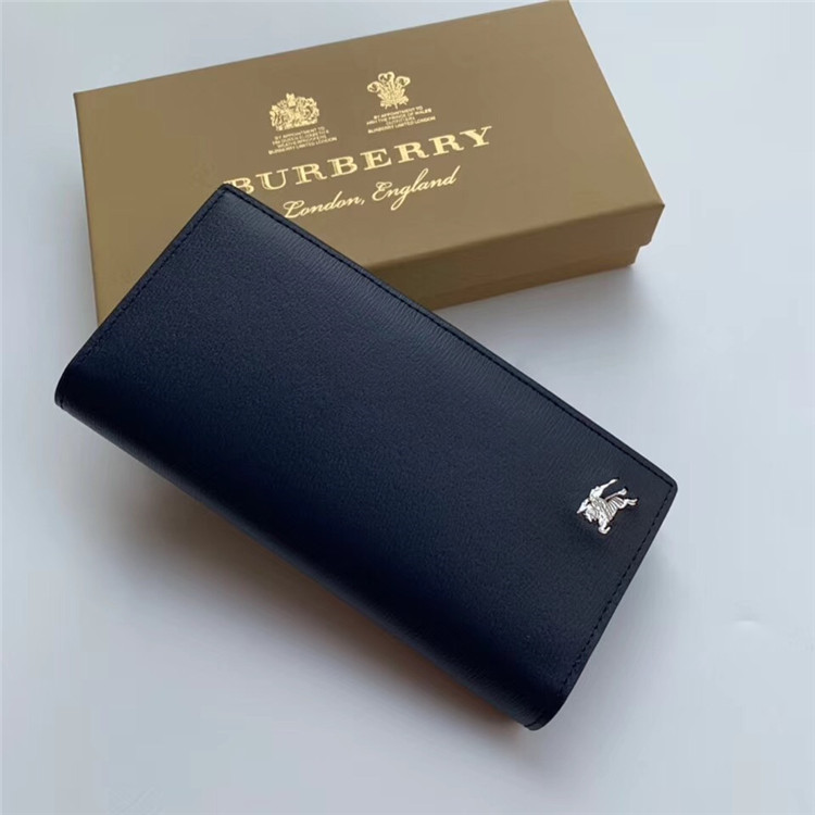 Burberry长款钱夹 80059871 海军蓝London 皮革长款钱夹