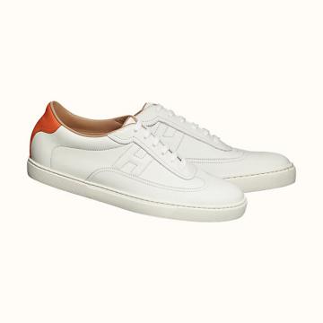 爱马仕Hermes白色Quicker运动鞋板鞋 H102190ZH09410