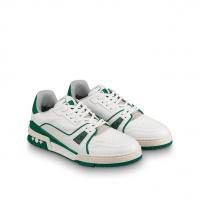 LV绿色/白色LV TRAINER 运动鞋球鞋 1A54HS