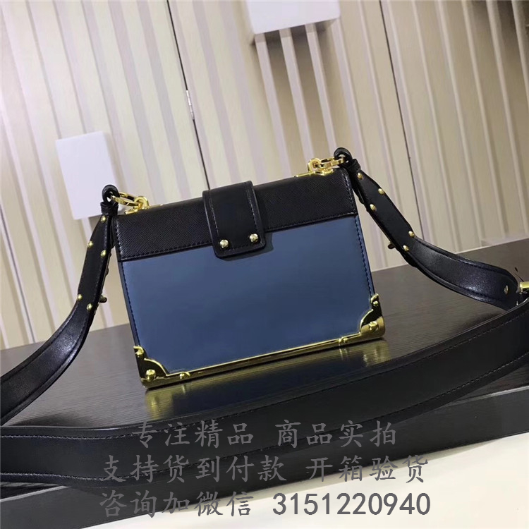 普拉达深蓝色Prada Cahier 手袋 1BD045_2BB0_F011A_V_OCH