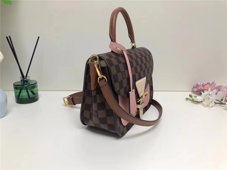 LV手提包 N40147 浅粉色牛皮配棋盘格CROSSBODY 手袋