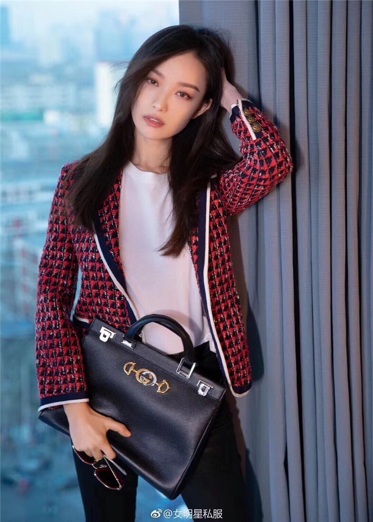 古驰黑色Gucci Zumi系列小号手提包 569712 1B90X 1000