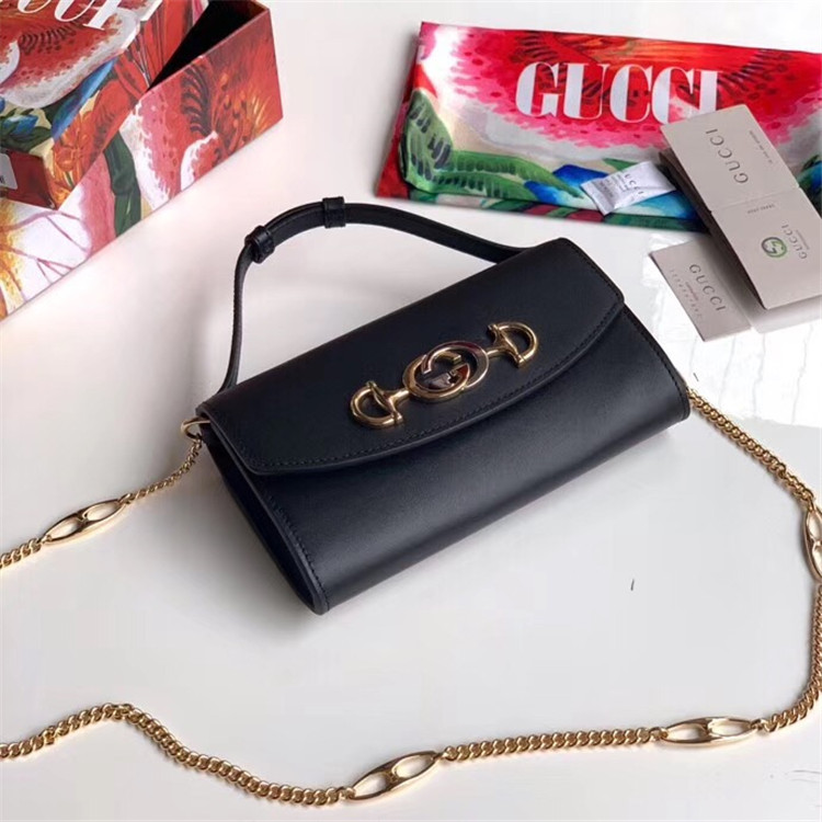 古驰黑色Gucci Zumi系列迷你肩背包 564718 05J0X 1000