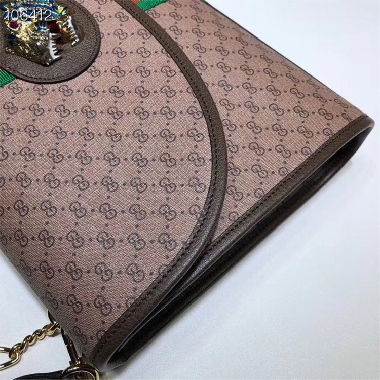 古驰Gucci棕色Rajah系列GG中号肩背包 564697 9Y6BX 8362