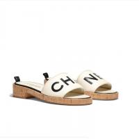 香奈儿Chanel白色羊皮革蜜儿拖鞋 G34876 X01000 C2666