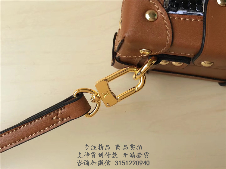 LV盒子包 M53793 双色刺绣帆布MINI DAUPHINE 手袋