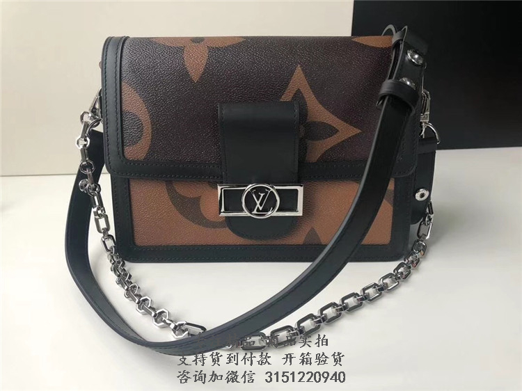 LV新款大花邮差包 Monogram Giant系列Dauphine BANDOULIÈRE 手袋